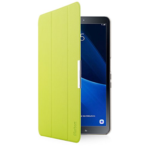iHarbort® Premium Hülle für Samsung Galaxy Tab A 10.1 (SM-T580/T585) – Samsung Galaxy Tab A 10.1 hülle Etui Schutzhülle Case Cover Holder Stand mit Smart Auto Wake / Sleep-Funktion (Grün) - 6