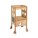 Guidecraft Folding Kitchen Helper Step-Stool, Natural