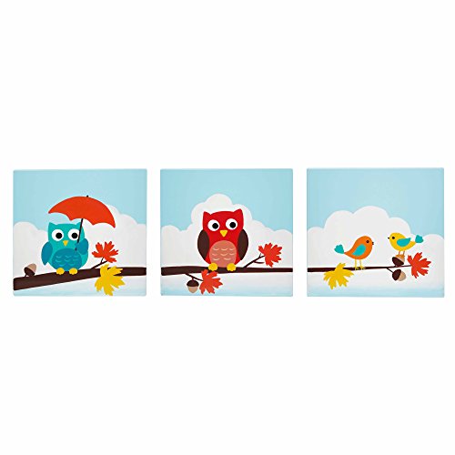 Fantasy Fields by Teamson Enchanted Woodland Childrens Bedroom Canas Kids Wall Art Set Gift TD-11735A