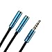 Cable Hunter™ 3.5mm Y Splitter (Pure Copper With Gold Plated Connector) Cable (Blue) RS.314.00