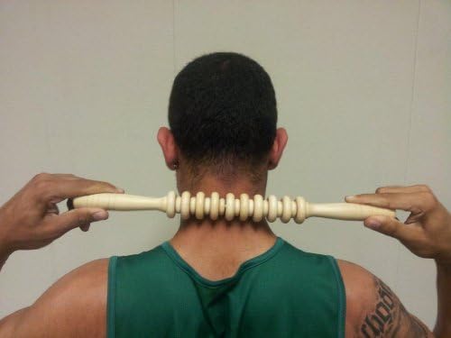 Muscle Roller Stick Travel Massage Tool with 19 Bi-Level Massager Wheels