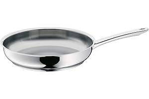 WMF Favorit - Sartén 28 cm Acero Inoxidable Cromargan 18/10 Sin Recubrimiento Apto para Todo Tipo de Cocinas