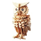 DIY 3D-Holz-Geschenk-Baukasten Spielzeug Puzzle Puzzle Eule Modell - 9