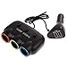 Produktbild Zigarettenanzünder Splitter Power Kfz Adapter 120 W 12 V/24 V DC Zigarette Power Adapter Socket-Erweiterung für iPhone iPad, Samsung, GPS, Dashcam, Radar Detektor und mehr