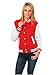 Produktbild Urban Classics Ladies 2-tone College Sweatjacket TB218, size:S, Farbe:red/white