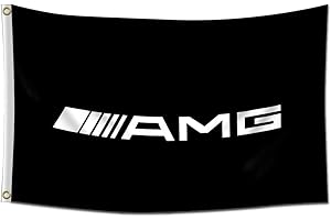 Kasflag Flag For Mercedes Checkered AMG 150D polyester Man Cave 3x5Feet Garage with Brass Grommets