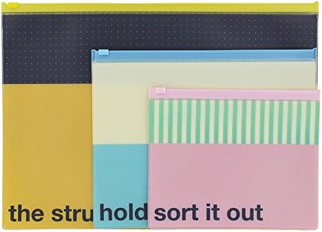 Paperchase Refresh & Reboot slogan zip wallets - set of 3