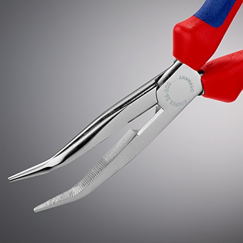 Knipex 26 25 200 Flachrundzange mit Schneide – Storchschnabelzange - 3