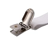 Toweter 3-Way unter Matratze Bett / Bettlaken Verschluss verstellbar, kreuz und quer Bettlaken Bänder Hosenträger, slipcover Verschluss, langen Riemen Clip Bands(White) - 3