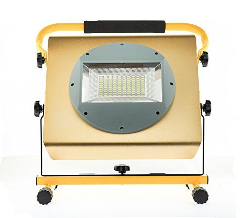 100W Gelb LED Akku-Flut-Licht,wiederaufladbar, Außenbeleuchtung, Fluter,Strahler Scheinwerfer (Gelb) - 5