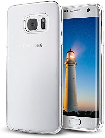 Samione Galaxy S7 Edge Case, Cover Galaxy S7 Edge [Drop Protection] Clear TPU Bumper Shockproof Silicon Case Cover for Samsung Galaxy S7 Edge - Transparent