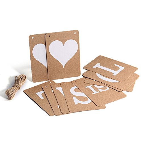 Hochzeit Bunting Banner Gerade verheiratetes Zeichen Flagge Love is Sweet für Hochzeit Party Dekoration von iShine (Love is Sweet) - 2