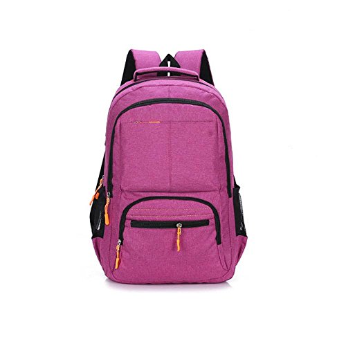 Laptop Backpack computer Business Shoulder Travel Notebook Canvas Student Waterproof bag Leisure   rose