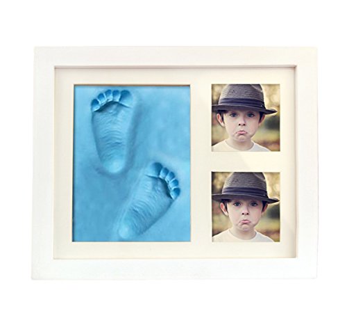 Photo Frames,Baby Hand and Footprint Kits Baby Albums Classic Toddler Infant Baby Hand and Foot Print Photo Frame Kit Picture Frames Baby Boy/Girl Handprint Frame Keepsake Gifts Non Toxic Safe Clay