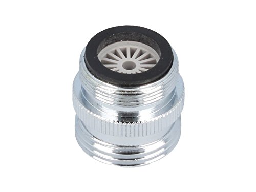 tecuro Mischdüse - Adapter für Armaturen M24x1 auf 3/4 Zoll , verchromt