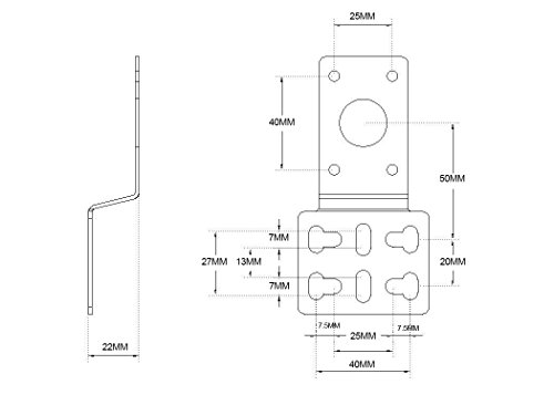 Onlyfire Universal Grill Edelstahl Rotisserie Motor Halterung Set - 5