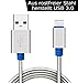 Produktbild Kingwell USB Typ-C 3.0 Datenkabel (USB Type-C 3.0 data cable) aus rostfreier Edelstahl Datenkabel (3,3 Ft/1M) und Ladekabel für Handy, wie Samsung, Google, Huawei etc, und Tablet mit USB Type-C Stecker, flexibel und bruchfest