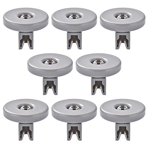 Kreema - Juego de 8 ruedas para debajo del vajilla, tamaño 40 mm, para AEG FAVORIT Zanussi AH608