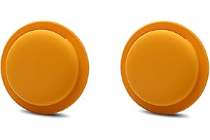 Ztowoto Funda de Silicona Compatible con AirTag, AirTag Funda Protectora de Silicona con Pegamento de Que no Deja Marcas 2 PCS (2-Amarillo)