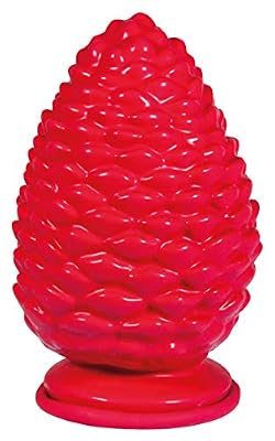 Rayher 34388000 Moule latex forme complète : Pomme de pin, moule en latex pour couler le béton créatif, la résine, du savon ou de la cire, 9,5 cm x 15 cm, 1 pièce en sachet LS, rouge