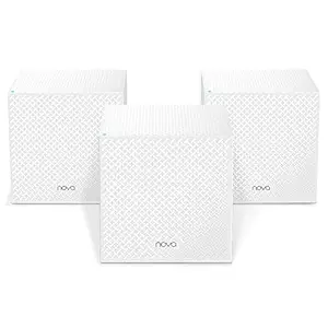 Tenda MW12 AC2100 Tri-Band Whole Home Mesh Wi-Fi System, 3 Gigabit Ports, 6000sq Wi-Fi Coverage, Easy Set Up, Work with Amazon Alexa, Router and Wi-Fi Booster Replacement (Pack of 3)