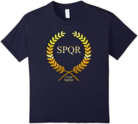 Kids Camp Jupiter T-Shirt Gold Design 12 Navy