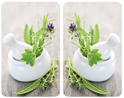 2x Abdeckplatten Glas universal Herd Glasplatten Set - 2