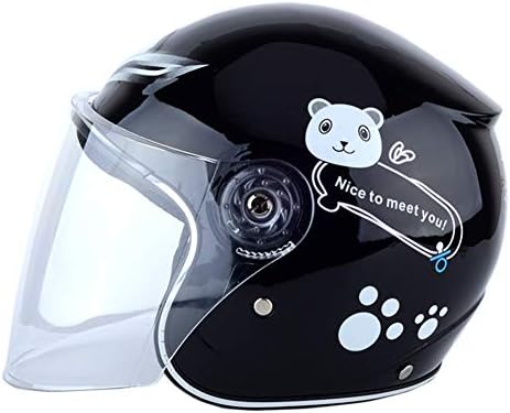 LuuBoes Safety Helmet Children Unisex Bike Racing Bicycle Cycling Helmet with Transparent Visor Shield and Thickened Inner Pad