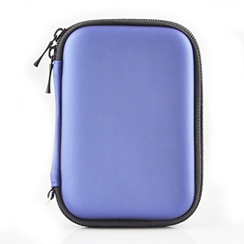 Externe Festplatte Fall Tasche 2,5, Neppt Hard Tragetasche of Portable Hard Drive Disk Gehäuse für Western Digital, Toshiba Canvio, WD HDD My Passport Essential, Seagate A – 2.5 inch – Blue - 2