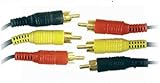3 RCA Phono to Triple Phono Audio Video Cable Lead 3m