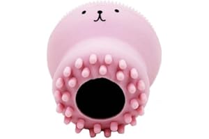 DANLAI Wiederaufladbare Silikon-reinigungsbürste Silikon-gesichtsbürste-massagegerät-krake-gesicht-peeling-bürstwaren-werkzeug Für Tiefe Reinigung Sanfter Haut Peeling (pink)