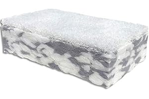 LE PLUS DE L'ENTRETIEN Éponge Mélamine composite avec fibre blanche non abrasive - Tampon pad 250 x 115 mm épaisseur 30mm