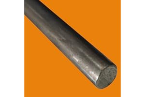 LE ROI DU FER - Barre de fer rond acier de construction - 1 metre, Dimension - 40 mm, Matière - Acier laminé