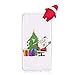 Produktbild Weihnachten Hülle für Wiko Lenny 4, Flexible Weich Silikon TPU Case 3D Niedlich Karikatur Weihnachtsmann Ultra Dünn Kratzfest Glatte Back Bumper Cover Stoßfest Schutzhülle - Geschenk