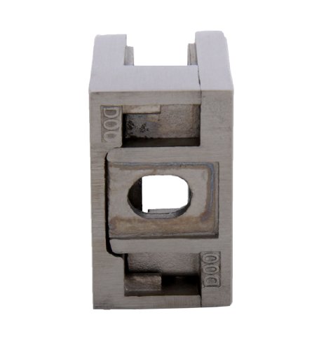 Edelstahl Glashalter Glasklemme 45/45 mm mit flachem Ansatz aus V2A – geeignet für Glasstärke 8,0 mm (S071228-8) - 3