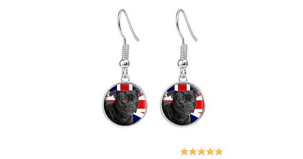 staffy earrings