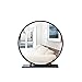Produktbild Mirror Spiegel-Desktop Runder Spiegel/Badezimmertisch Spiegel/Schlafzimmer Übergroßer Spiegel 40/50/60/70/80cm (Farbe : Schwarz, größe : 70cm)