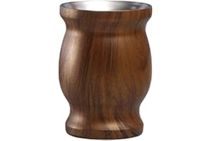 LA LLARETA Tazza Mate, Tazza Per Erba Mate Bio, Tazza Mate Rivestito, Yerba Mate Tazza, Facile Da Pulire e Molto Resistente, per Bevanda Yerba Mate (260 Ml/9,17 Oz)
