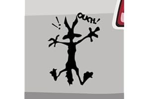 generisch Ouch Koyote Sticker 6 Sizes 21 Colours Ouch Cartoon Comic Funny Roadrunner
