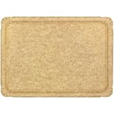 Monouso | 50 Kraft Paper Tray "Flower" 25&times;34 cm | Weight 390 g/m&sup2; | Oil and Heat Resistant | Ideal for Tastings, Meals and Ca