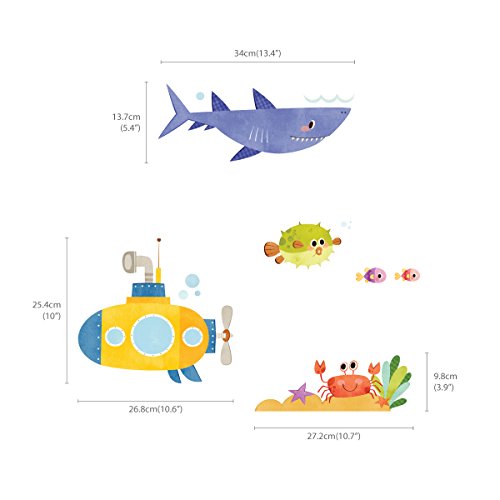 Decowall DAT-1611 Abenteuer auf See Wandsticker Wandaufkleber Wandtattoo Kinderzimmer - 7