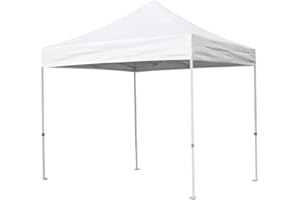 Hemore Couvertures de canopée de Remplacement, 2,9x2,9m 420d Cape de Remplacement de canopée en Tissu Oxford, Haut de Tente étanche à canopée, couvertures de Gazebo de Remplacement (Blanc)