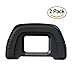 Price comparison product image Eyepiece, CAM-ULATA Replacement Eyecup Eye Cup DK-21 Viewfinder for Nikon D7000 D750 D610 D600 D300 D200 D100 D90 D80 D70 D70s DSLR Cameras, 2 Pack