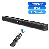 meilleur Barre de Son Sans Fil 40W avec Son Surround Subwoofer, Excelvan Wireless Haut-Parleur Bluetooth Télécommande Contrôlé par Smartphone, Tablette... pas cher