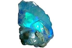 LARA GEMS STONES AND JEWELLERS 13,00 quilates 100% A+ piedra natural etíope de ópalo de welo, cristal crudo, piedra natal de octubre, gema para hacer joyas, ópalo ultra llamativo, roca de ópalo, piedra seleccionada a mano, tamaño:
