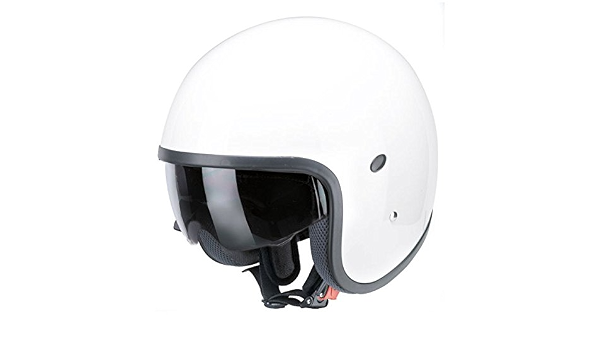 Casco Jet Slim Piccolo Bianco Redbike Visiera Parasole Interni Microfibra  Omologato ECE x Moto Biker Custom Taglia M : Amazon.it: Auto e Moto