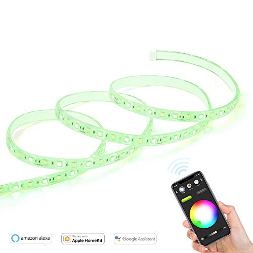 Preisvergleich Produktbild VOCOlinc LS1 Smart WiFi LED Lichtleiste - LED Lichterkette, Mehrfarbig, Lichtstreifen, Dimmbar, ideal für Apple Homekit, Alexa und Google Assistant, Wasserfest, Kein Hub erforderlich - 2 M