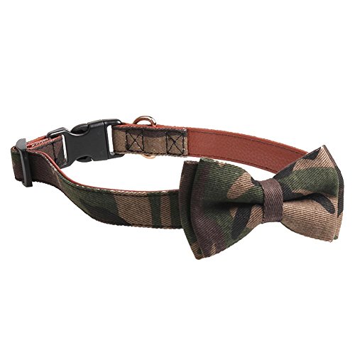 Preisvergleich Produktbild Hundehalsband Tarnung Halsband Pet Verstellbare Haustier Kragen Hundehalsband Atmungsaktive für Mittlere und große Hunde 15 * 350mm
