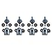Produktbild Delaman Glastürrolle 8 Stk Glastürrolle Top/Unten Singel/Doppel Duschkabinenrollen für Badezimmer Duschtür Rolle Durchmesser 25 mm // Twin Bottom Top Rollen Pulleys Räder Läufer (Size : Doppelrad)