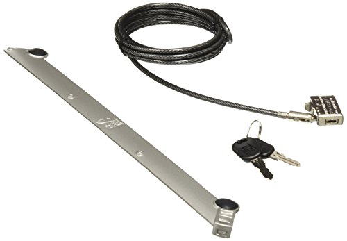 Maclocks Bracket mit Wedge Lock Kabelschloss für Apple MacBook Pro 13" Retina [Aluminium | Unauffälliger Diebstahlschutz | 1mm dick] - MBPR13BRWEDGE